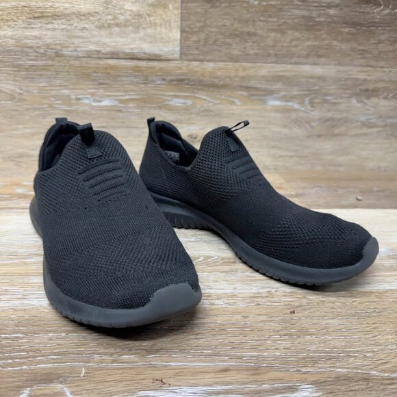 Skechers Black Textile Low Top Slip On Trainers Women's Size 7 - Picture 5 of 6